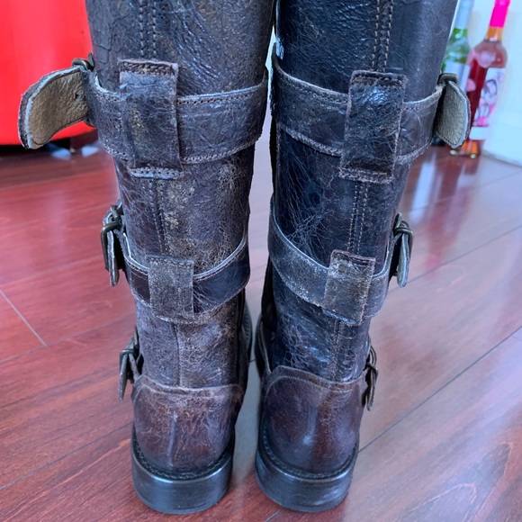 Steve Madden Buck Leather Boots 6 M Women
